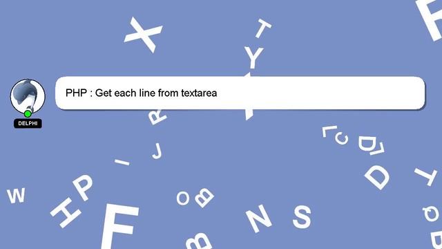 PHP : Get each line from textarea смотреть онлайн