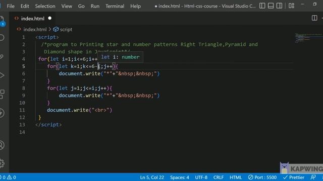 How to print star pattern in diamond shape in js|Javascript Coding Interview Questions - #25 смотреть онлайн