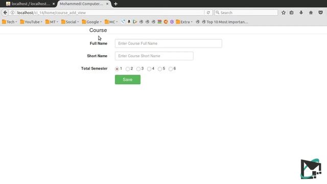 17 - CodeIgniter Project Hindi - Select - Insert - Mini Project