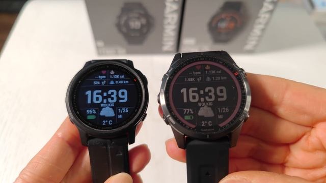 GARMIN Fenix 7s Solar verglichen mit Fenix 6s Pro -kurzer Vergleich смотреть онлайн
