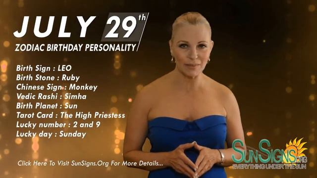 July 29th Zodiac Horoscope Birthday Personality - Leo - Part 2 смотреть онлайн