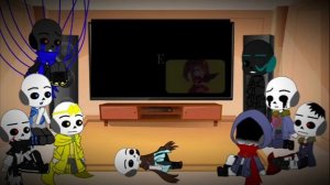Sans Aus react to Afton Family//Elizabeth Afton//Part 1