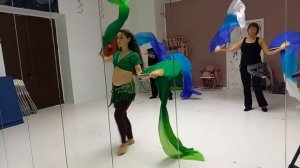 Танец с веерами-вейлами. Урок «Восточные танцы»