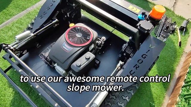 Factory Direct Sales Low Wholesale Price China Rubber Track Remote Operated Slope Mower (VTLM800)