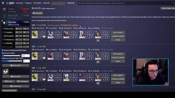 Destiny 2: LOADOUT OPTIMIZER GUIDE / PERFECT YOUR BUILD (DIM Destiny Item Manager)