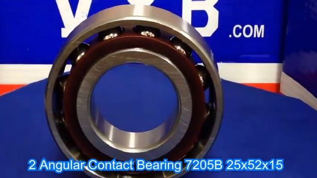 2 Angular Contact Bearing 7205B 25x52x15 смотреть онлайн