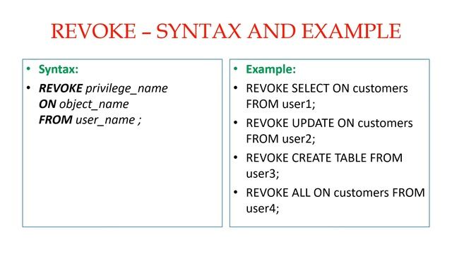 SQL-STRUCTURED QUERY LANGUAGE смотреть онлайн