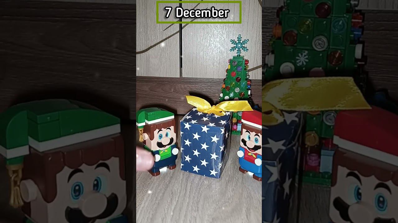 My Christmas & New Year Advent Calendar mini surprises by Lego Super Mario & Luigi. Day 7 #shorts смотреть онлайн