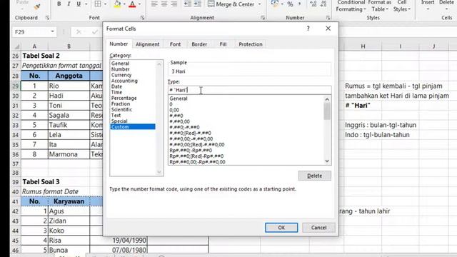 Tutorial 32: Format tanggal di excel #belajarexcel смотреть онлайн