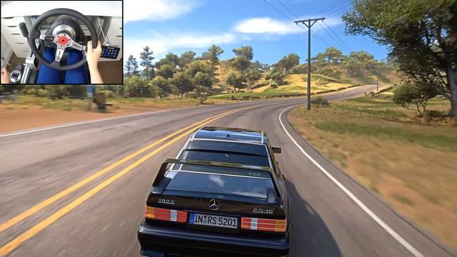 Rebuilding A Mercedes 190E (GIVEAWAY) - Forza Horizon 5 (Steering Wheel + Shifter) Gameplay смотреть онлайн