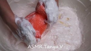 ASMR Glycerin Dalan Soap MUSHY SOAP ✨ Soaked Soap Sponge Squeezing