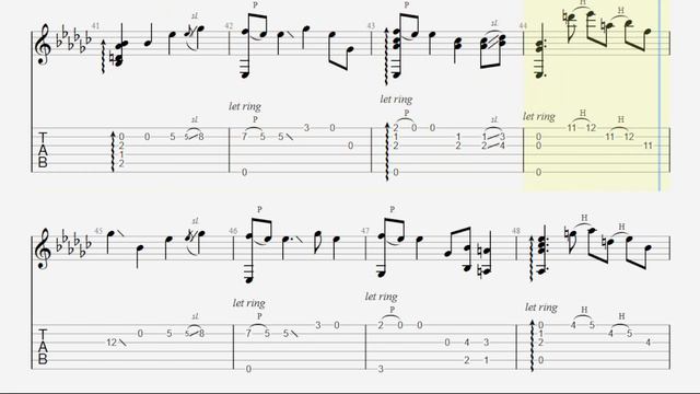 The Godfather Theme TAB - fingerstyle guitar tabs (PDF + Guitar Pro) смотреть онлайн