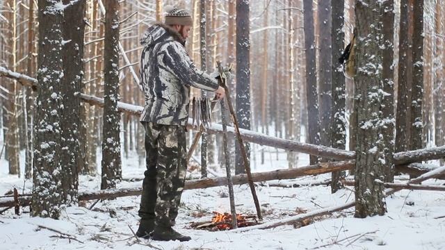 Поход в лес. Дикая кухня. Мой новый топор Hultafors. Малый якутский нож. смотреть онлайн