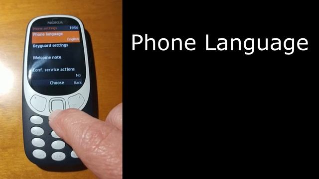 Nokia 3310 2017 How To Change The Language