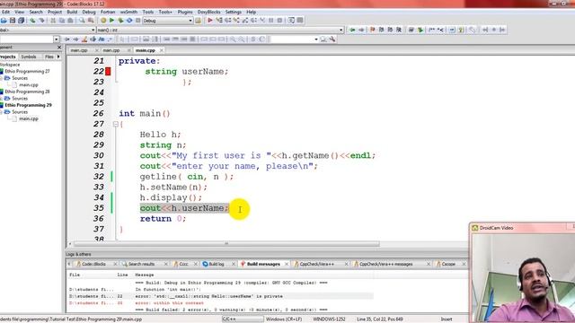 Lecture 82: C++ Programming Tutorial C++ class and object part 3 in Amharic | በአማርኛ смотреть онлайн