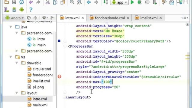17. Android Studio 1.5.1 - ImageView Circular (splash) смотреть онлайн