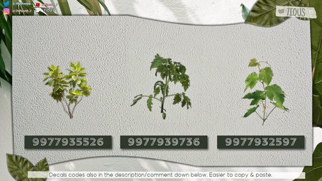Transparent Plant Decals Part1 | Decals Ids | Bloxburg ROBLOX смотреть онлайн