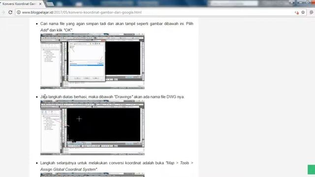 Konversi Koordinat dari Google Earth ke Autocad смотреть онлайн