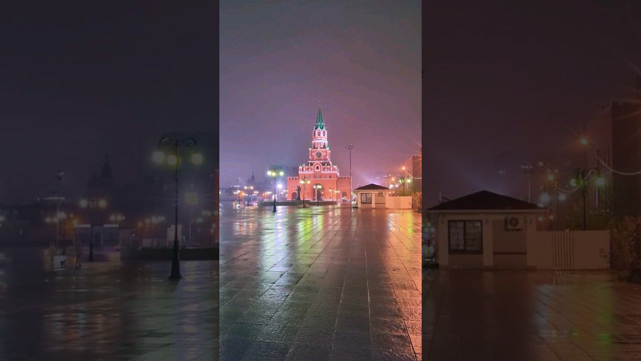 Ночная Йошкар-Ола #ночь #йошкарола #кремль смотреть онлайн