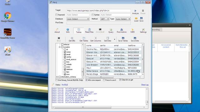 Invadindo Banco De Dados Com Falhas SQL Com Havij смотреть онлайн