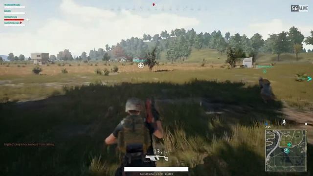 PUBG - Teaching my friend how to jump out of a moving car смотреть онлайн