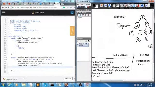 LEETCODE SOLUTION #114 -- FLATTEN BINARY TREE TO LINKED LIST IN PLACE (WITH CODE) смотреть онлайн