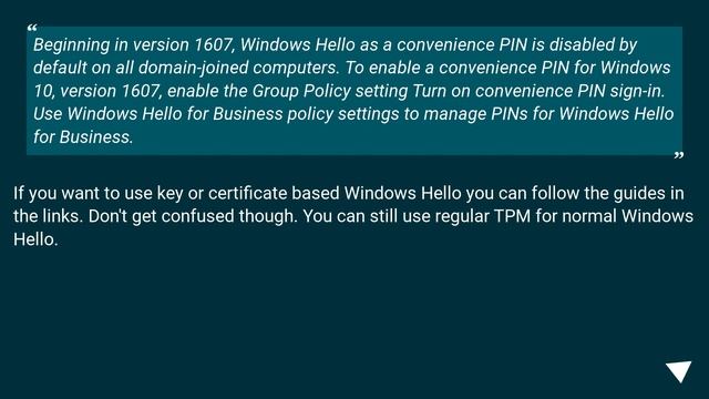 Can't enable Windows Hello - Some settings are managed by your organization смотреть онлайн