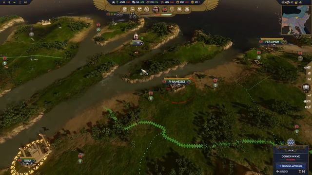 UNBREAKABLE WARRIORS ON THE HIGH GROUND! Total War: Pharaoh - Ramesses Campaign #26 смотреть онлайн