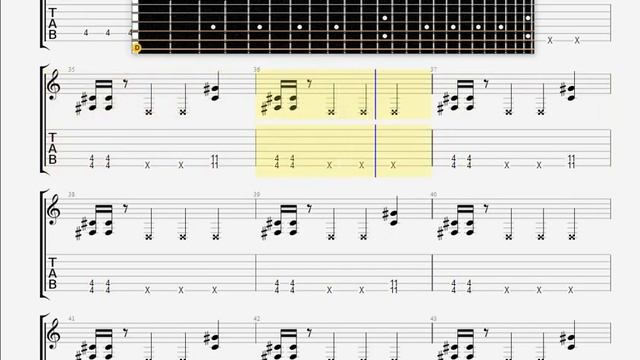 Armitedge Hidden Ennemy GUITAR 2 TABLATURE смотреть онлайн