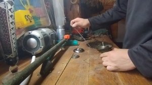 Установка головки и ножа на триммер