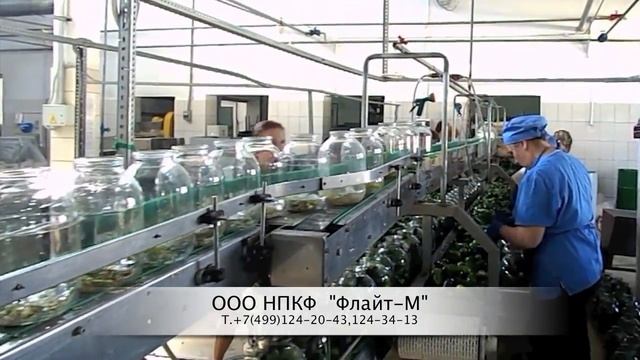 Фасовочная станция (фасовка огурцов в банки) смотреть онлайн
