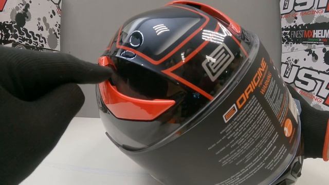 Шлем (интеграл) Origine STRADA Advanced черный/красный глянцевый , 98moto.ru смотреть онлайн