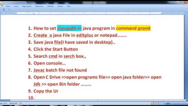 java path setting in command prompt............ смотреть онлайн