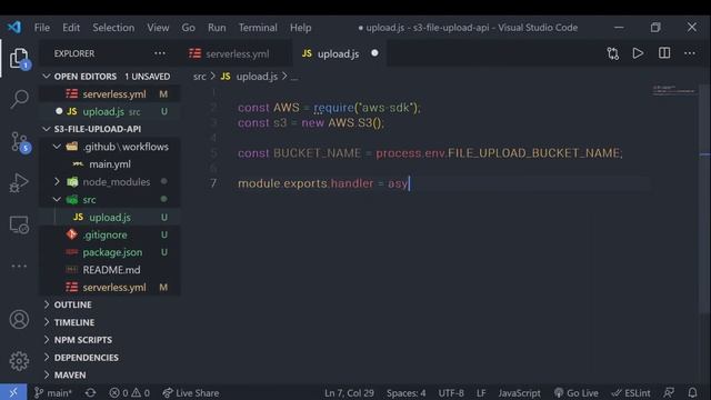 Uploading Images to S3 using AWS Lambda & API Gateway - Part II (Node.js) | Serverless Saturday смотреть онлайн