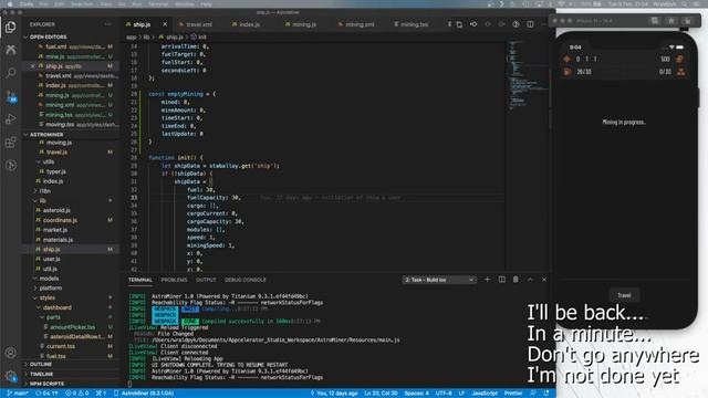 Implementing mining! - Building an Asteroid mining incremental game in Titanium - Part 4 смотреть онлайн