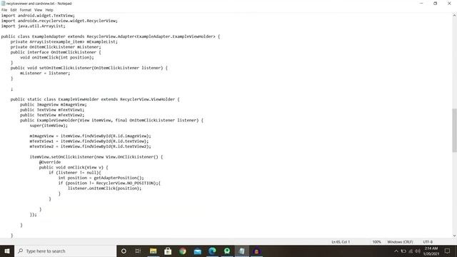 Recyclerview + OnClickListener + CardView in Android Studio (w/Source Code) смотреть онлайн
