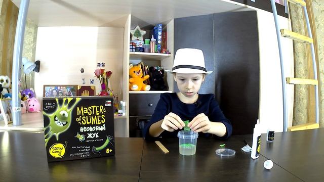 Светящийся слайм Неоновый жук от Master of Slimes — видео обзор готового набора для слайма. смотреть онлайн