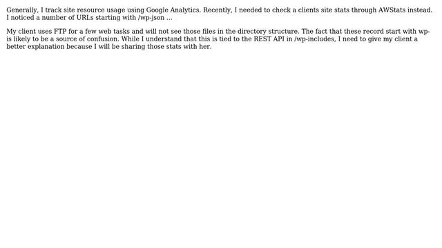 Wordpress: Why does AWStats show /wp-json\* as Viewed URLs? (2 Solutions!!) смотреть онлайн