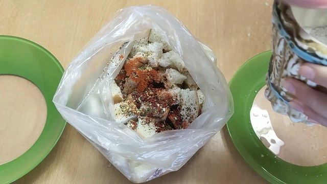 Домашние сухарики на сковороде!