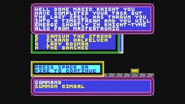 Spellbound game ending by Mastertronic (MAD) смотреть онлайн