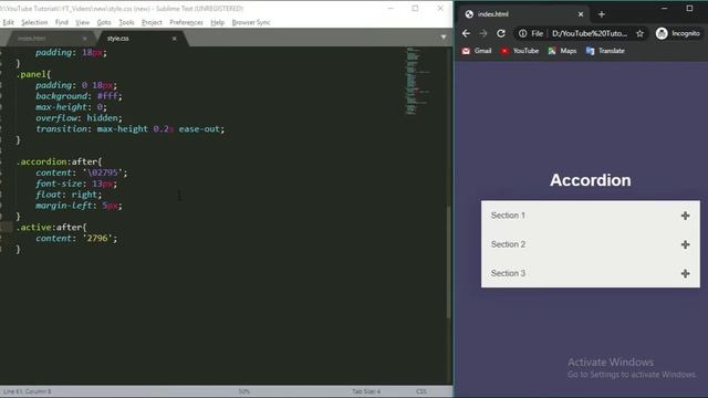 Accordion tutorial || Collapsibles/Accordion || Create An Accordion || Animated Accordion || смотреть онлайн