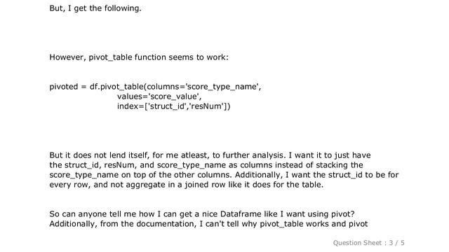 Pandas : Pandas: Difference between pivot and pivot_table. Why is only pivot_table working? смотреть онлайн