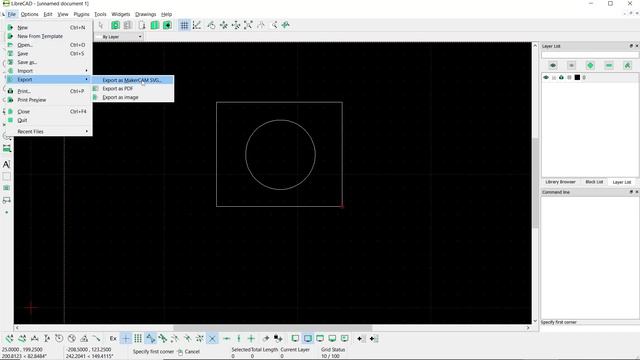 LibreCAD How To Export To SVG смотреть онлайн