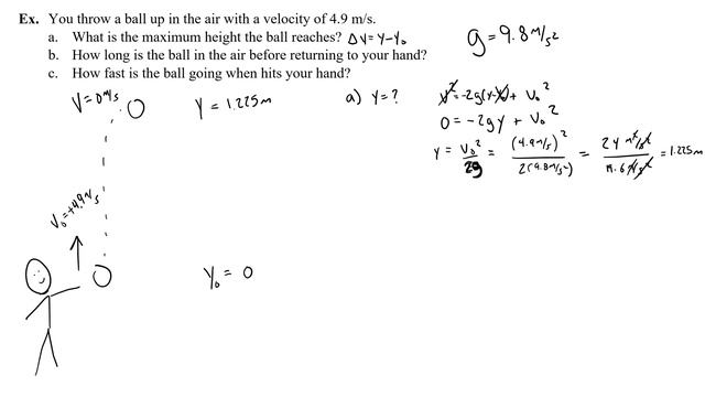 Free Fall & Acceleration Due to Gravity (Throw Up Problems) смотреть онлайн