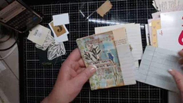 just relaxing in my craft space -- cute journal with cool binding stitch смотреть онлайн