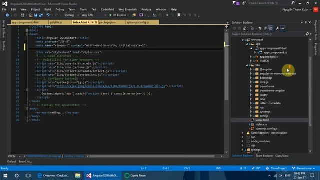 [TUT] How to config using Devextreme width Angular on Donet Core смотреть онлайн