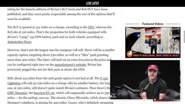Rivian's New EPA Range Makes Them The Champion... смотреть онлайн