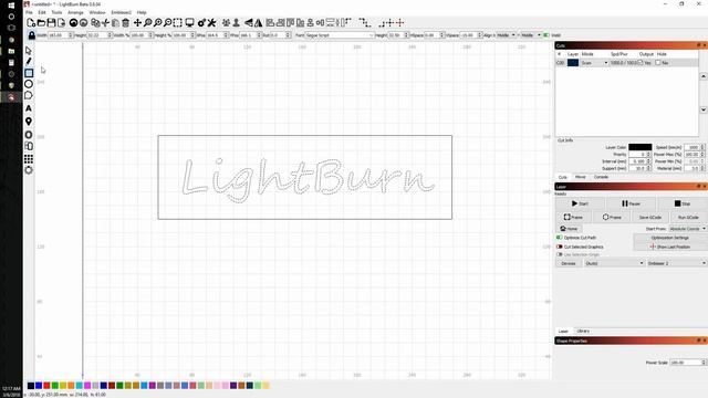 LightBurn Basics #2 - Text and offsetting смотреть онлайн