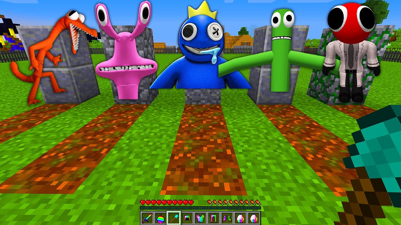 Выбери правильную могилу ВСЕ РАДУЖНЫЕ ДРУЗЬЯ СИНИЙ ЗЕЛЕНЫЙ РОЗОВЫЙ ОРАНЖЕВЫЙ КРАСНЫЙ в майнкрафт! смотреть онлайн