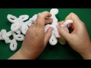 Коврик с вытянутыми петлями игрушка панда из Ализе пуффи 2 часть мастер-класса